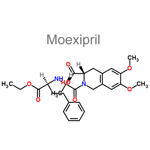 Структурная формула 2 Гидрохлоротиазид + Моэксиприл