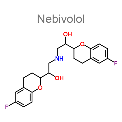 Структурная формула 2 Гидрохлоротиазид + Небиволол