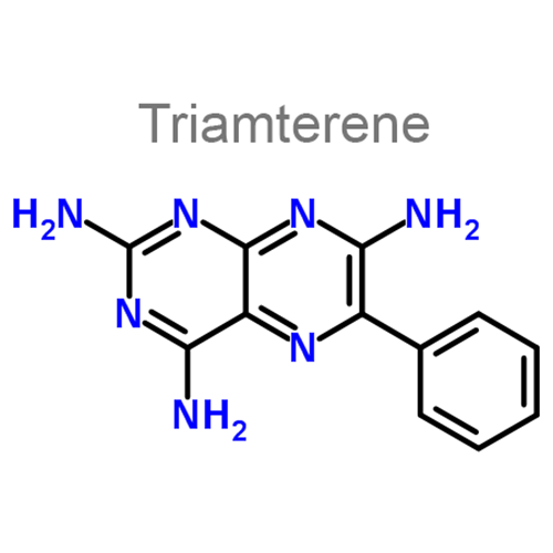Структурная формула 2 Гидрохлоротиазид + Триамтерен