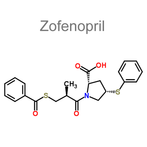 Структурная формула 2 Гидрохлоротиазид + Зофеноприл