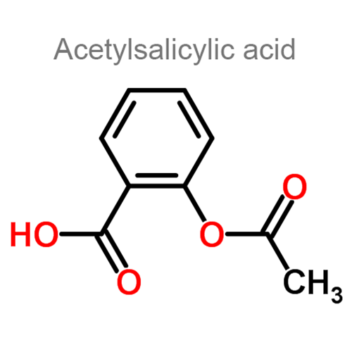 Структурная формула 2 Гидрокодон + Ацетилсалициловая кислота