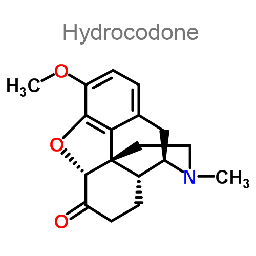 Гидрокодон + Хлорфенамин структурная формула