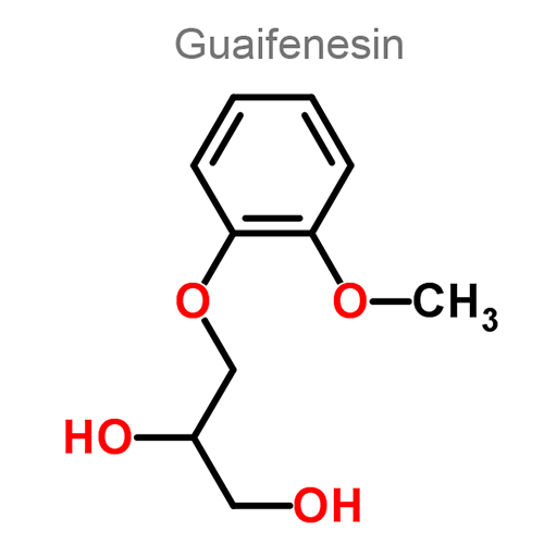 Гидрокодон + Псевдоэфедрин + Гвайфенезин структурная формула 3