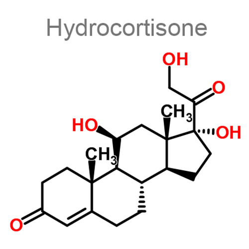 Структурная формула Гидрокортизон + Хлорамфеникол