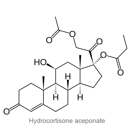 Гидрокортизона ацепонат структурная формула