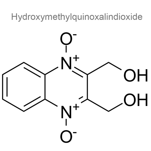 Структурная формула Гидроксиметилхиноксалиндиоксид + Биен
