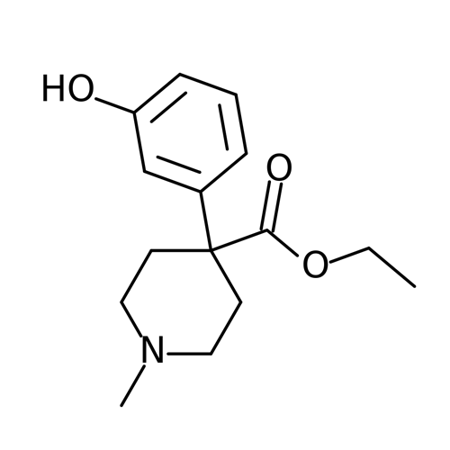 Гидроксипетидин структурная формула