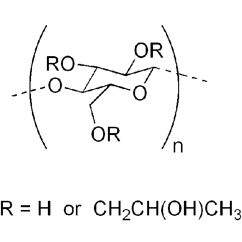 Структурная формула Гидроксипропилцеллюлоза