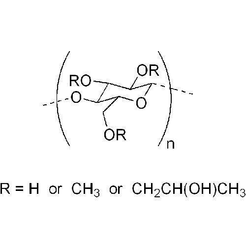 Гидроксипропилметилцеллюлоза структурная формула