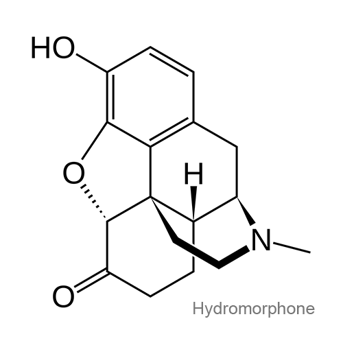 Структурная формула Гидроморфон