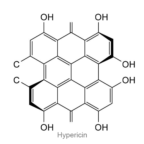 Гиперицин структурная формула