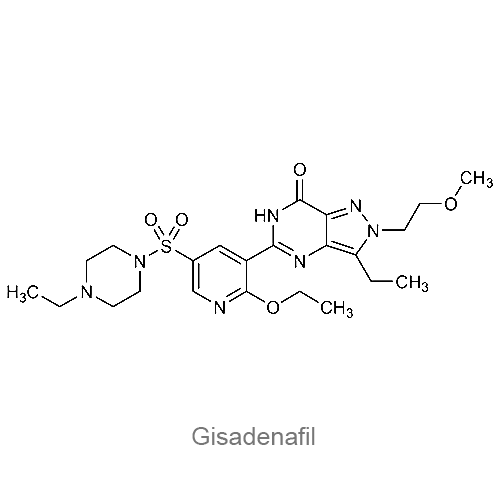 Гисаденафил структурная формула