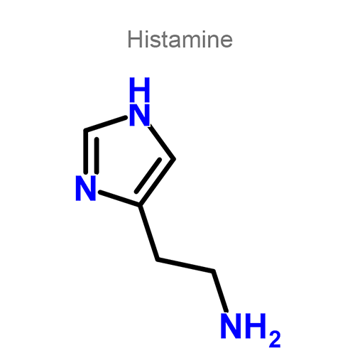 Структурная формула Гистамин + Иммуноглобулин человека нормальный