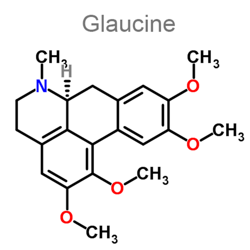 Структурная формула Глауцин + Эфедрин