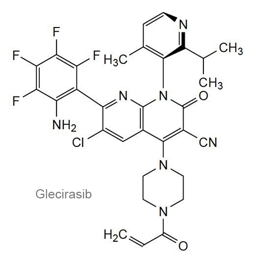 Структурная формула Глецирасиб
