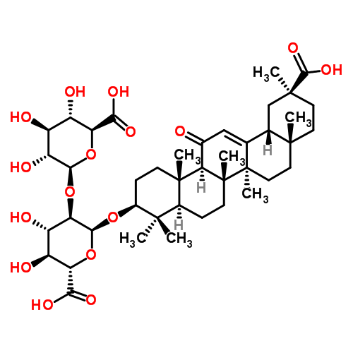 Глицирризиновая кислота структурная формула