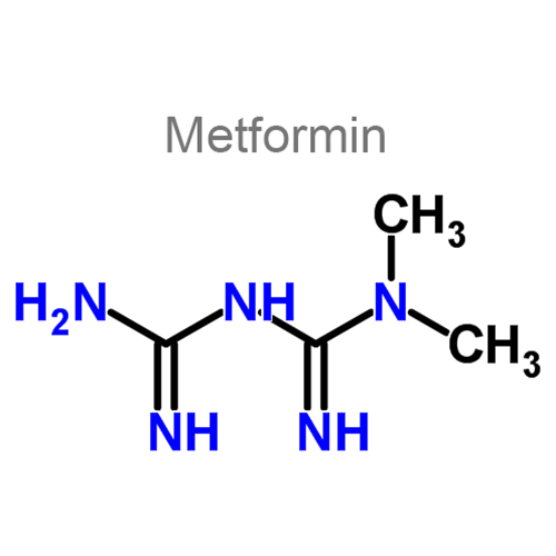 Гликлазид + Метформин структурная формула