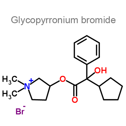 Гликопиррония бромид + Индакатерол структурная формула