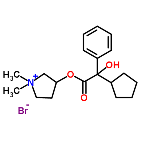 Структурная формула Гликопиррония бромид