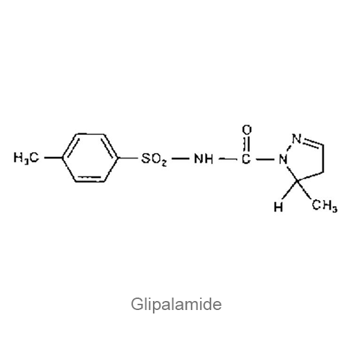 Структурная формула Глипаламид