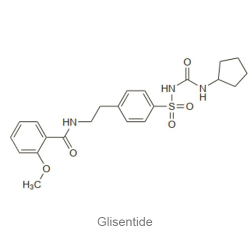 Структурная формула Глизентид