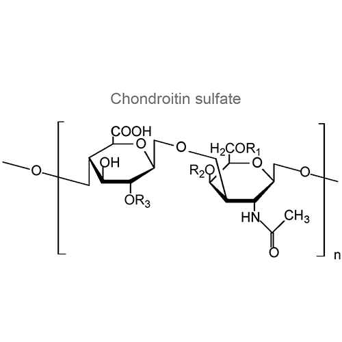 Структурная формула 2 Глюкозамин + Хондроитина сульфат