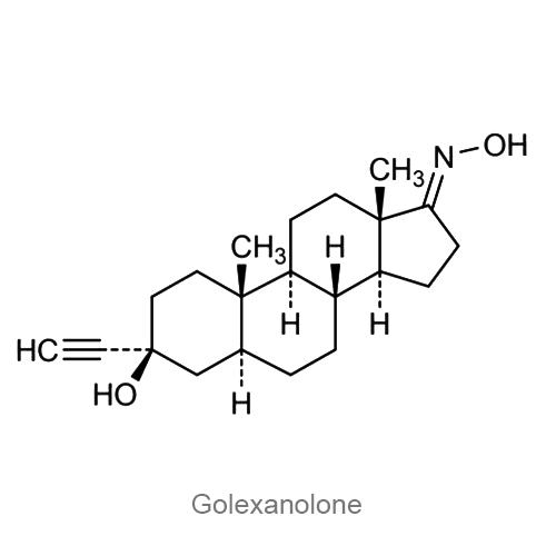 Структурная формула Голексанолон