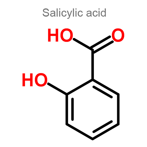 Структурная формула 2 Гризеофульвин + Салициловая кислота