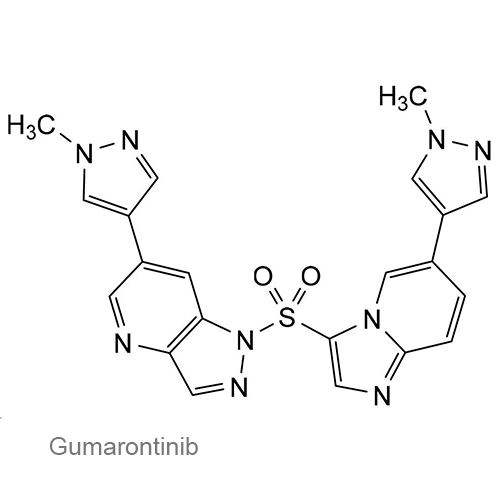 Структурная формула Гумаронтиниб