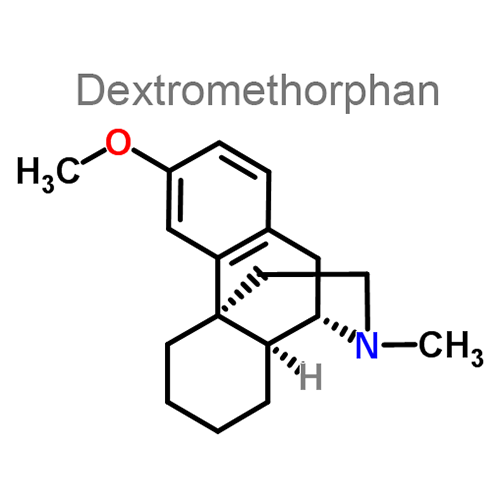Структурная формула 2 Гвайфенезин + Декстрометорфан