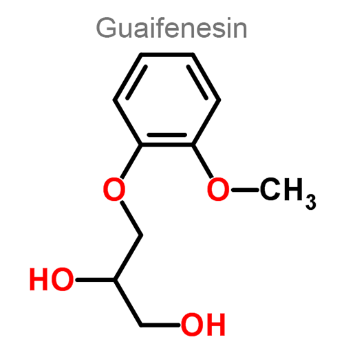 Гвайфенезин + Кодеин структурная формула