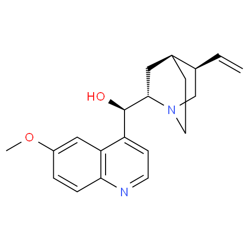 Структурная формула Хинин