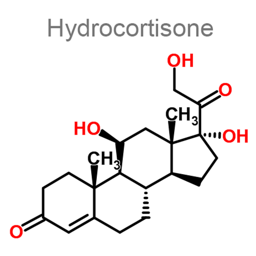 Структурная формула 3 Хлорамфеникол + Полимиксин B + Гидрокортизон