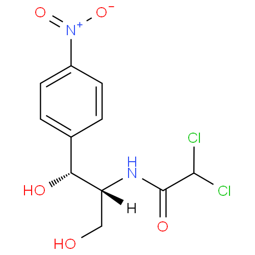 Хлорамфеникол структурная формула