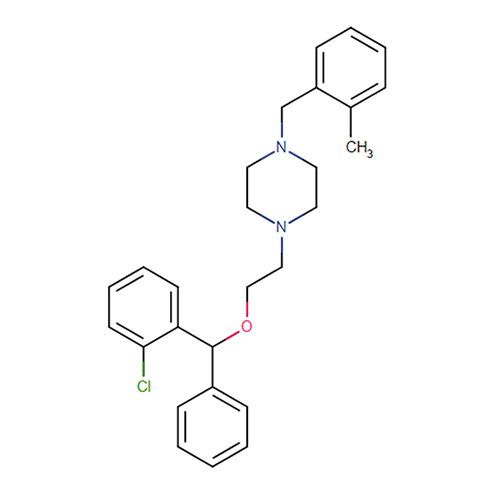 Структурная формула Хлорбензоксамин