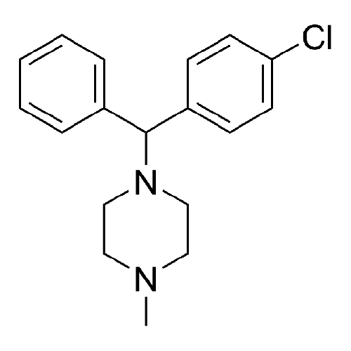 Структурная формула Хлорциклизин