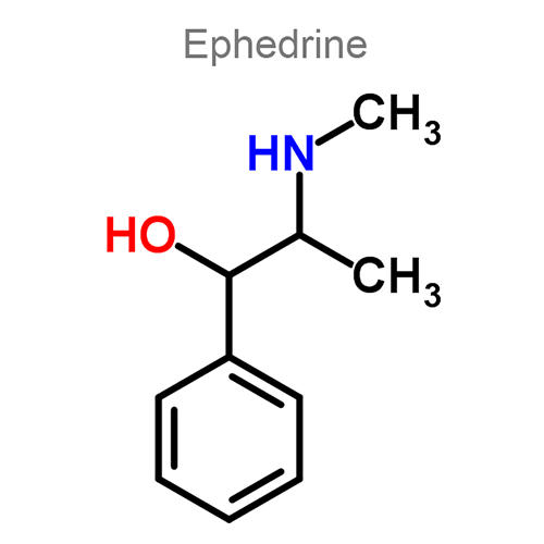 Структурная формула 2 Хлорфенамин + Эфедрин + Фенилэфрин + Пентоксиверин