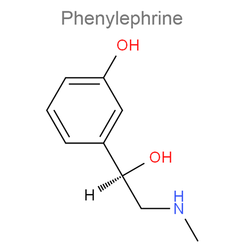 Структурная формула 3 Хлорфенамин + Эфедрин + Фенилэфрин + Пентоксиверин