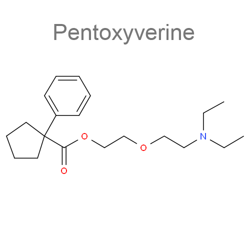 Структурная формула 4 Хлорфенамин + Эфедрин + Фенилэфрин + Пентоксиверин