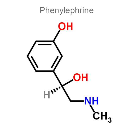 Структурная формула 2 Хлорфенамин + Фенилэфрин