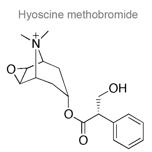 Структурная формула 3 Хлорфенамин + Фенилэфрин + Гиосцина метобромид