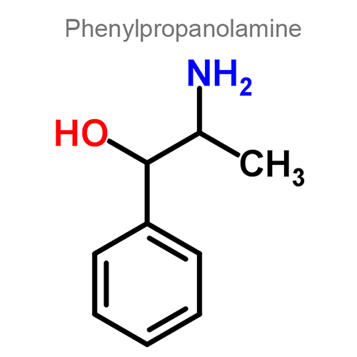 Структурная формула 2 Хлорфенамин + Фенилпропаноламин