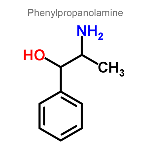 Хлорфенамин + Мепирамин + Фенилэфрин + Фенилпропаноламин структурная формула 4
