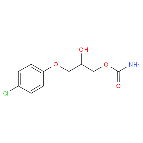 Хлорфенезина карбамат структурная формула