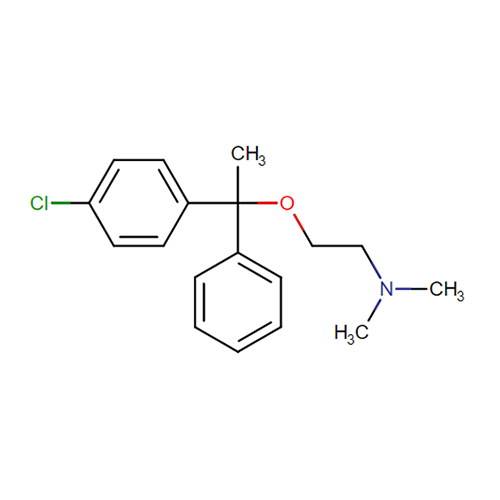 Структурная формула Хлорфеноксамин