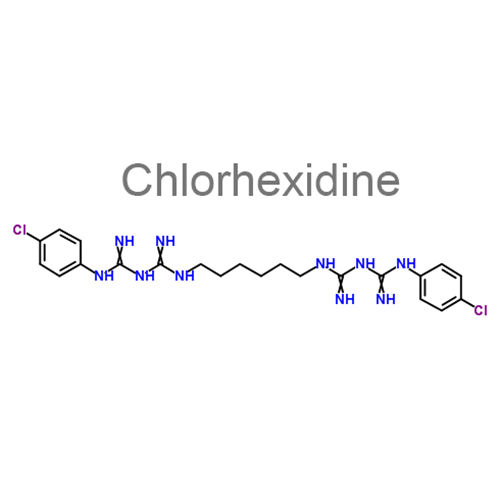 Хлоргексидин + [Аскорбиновая кислота] структурная формула