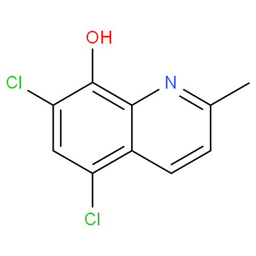 Хлорхинальдол структурная формула