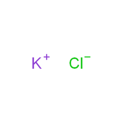 Структурная формула Калия хлорид