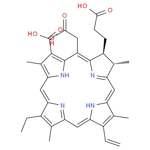 Структурная формула Хлорин Е6