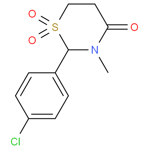 Хлормезанон структурная формула